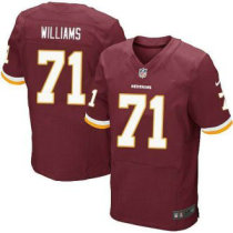 Nike Washington Redskins -71 Trent Williams Burgundy Red Team Color Stitched NFL Elite Jersey