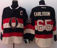 Ottawa Senators -65 Erik Karlsson Black Third Stitched NHL Jersey