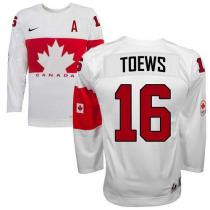 Olympic 2014 CA 16 Jonathan Toews White Stitched NHL Jersey
