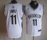 Brooklyn Nets -11 Brook Lopez White Home Stitched NBA Jersey