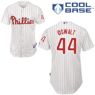 Philadelphia Phillies #44 Oswalt Stitched White Red Strip MLB Jersey