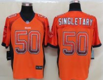 2013 NEW Nike Chicago Bears 50 Singletary Drift Fashion Orange Elite Jerseys