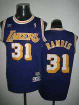 Los Angeles Lakers -31 Kurt Rambis Stitched Purple Throwback NBA Jersey
