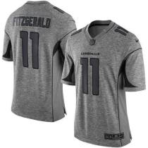 Nike Arizona Cardinals -11 Larry Fitzgerald Gray Stitched NFL Limited Gridiron Gray Jersey