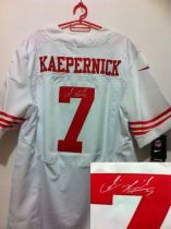 Nike San Francisco 49ers #7 Colin Kaepernick White Men‘s Stitched NFL Elite Autographed Jersey