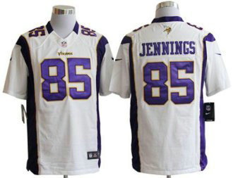 Nike Vikings -85 Greg Jennings White Stitched NFL Limited Jersey