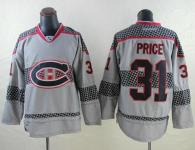 Montreal Canadiens -31 Carey Price Charcoal Cross Check Fashion Stitched NHL Jersey