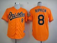 Baltimore Orioles #8 Cal Ripken Orange Cool Base Stitched MLB Jersey