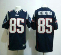 Nike Patriots -85 Chad Ochocinco Navy Blue Team Color Stitched NFL Game Jersey