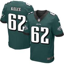 Nike Philadelphia Eagles #62 Jason Kelce Midnight Green Team Color Men's Stitched NFL New Elite Jers
