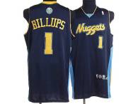 Denver Nuggets -1 Chauncey Billups Stitched Dark Blue NBA Jersey
