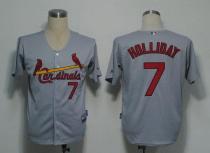 St Louis Cardinals #7 Matt Holliday Stitched Grey MLB Jersey