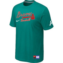 Atlanta Braves Green Nike Short Sleeve Practice T-Shirt