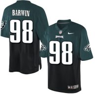 Nike Eagles -98 Connor Barwin Midnight Green Black Stitched NFL Elite Fadeaway Fashion Jersey