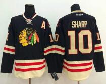 Chicago Blackhawks -10 Patrick Sharp Black 2015 Winter Classic Stitched NHL Jersey
