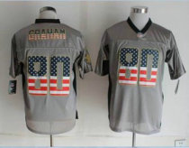 Nike New Orleans Saints -80 Jimmy Graham Grey NFL Elite USA Flag Fashion Jersey