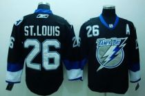 Tampa Bay Lightning -26 St Louis Stitched Black NHL Jersey