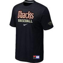 Arizona Diamondbacks Crimson Black Nike Short Sleeve Practice T-Shirt