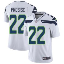 Nike Seahawks -22 CJ Prosise White Stitched NFL Vapor Untouchable Limited Jersey