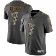 Nike Vikings -7 Case Keenum Gray Static Stitched NFL Vapor Untouchable Limited Jersey