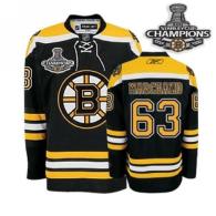 Boston Bruins 2011 Stanley Cup Champions Patch -63 Brad Marchand Black Stitched NHL Jersey