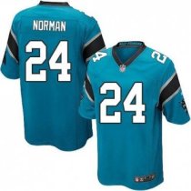Youth Nike Carolina Panthers -24 Josh Norman Blue Alternate Stitched NFL Elite Jersey