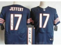 Nike Chicago Bears 17 Alshon Jeffery Blue Signed Elite NFL Jerseys