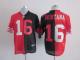 Nike San Francisco 49ers #16 Joe Montana Black Red Men‘s Stitched NFL Elite Split Jersey
