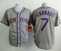 New York Mets -7 Travis d Arnaud Grey Road Cool Base Stitched MLB Jersey