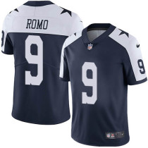 Nike Cowboys -9 Tony Romo Navy Blue Thanksgiving Stitched NFL Vapor Untouchable Limited Throwback Je