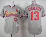 St Louis Cardinals #13 Matt Carpenter Grey 1978 Turn Back The Clock Stitched MLB Jersey