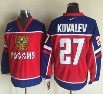 Montreal Canadiens -27 Alexei Kovalev Red Blue Nike Stitched NHL Jersey