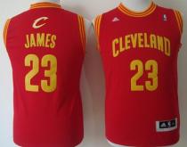 Revolution 30 Cleveland Cavaliers #23 LeBron James Red Stitched Youth NBA Jersey