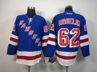 New York Rangers -62 Carl Hagelin Blue Home Stitched NHL Jersey