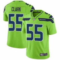 Nike Seahawks -55 Frank Clark Green Stitched NFL Limited Rush Jersey
