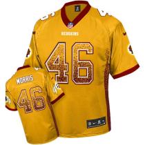 Nike Washington Redskins -46 Alfred Morris Gold Men's Stitched NFL Elite Drift Fashion Jersey