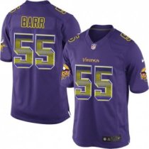Nike Vikings -55 Anthony Barr Purple Team Color Stitched NFL Limited Strobe Jersey