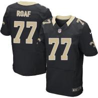 Nike New Orleans Saints #77 Willie Roaf Black Team Color Men's Stitched NFL Elite Jersey