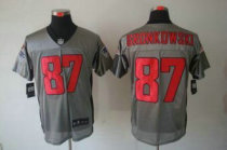 Nike Patriots -87 Rob Gronkowski Grey Shadow Stitched NFL Elite Jersey