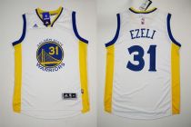 Revolution 30 Golden State Warriors -31 Festus Ezeli White Stitched NBA Jersey