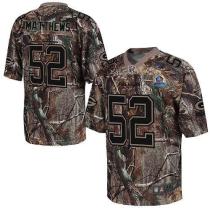 Nike Green Bay Packers #52 Clay Matthews Camo With Hall of Fame 50th Patch Men's Stitched NFL Realtr