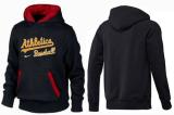 Oakland Athletics Pullover Hoodie Black Red