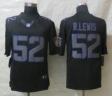 New Nike Baltimore Ravens 52 R Lewis Impact Limited Black Jerseys