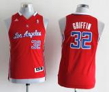 Los Angeles Clippers #32 Blake Griffin Red Stitched Youth NBA Jersey