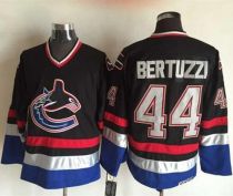 Vancouver Canucks -44 Todd Bertuzzi Black Blue CCM Throwback Stitched NHL Jersey