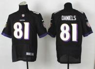 Nike Ravens -81 Owen Daniels Black Alternate Men's Stitched NFL New Elite Jersey