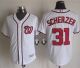 Washington Nationals #31 Max Scherzer White New Cool Base Stitched MLB Jersey