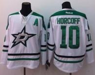 Dallas Stars -10 Shawn Horcoff White Stitched NHL Jersey