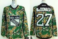 New York Rangers -27 Ryan McDonagh Camo Veterans Day Practice Stitched NHL Jersey