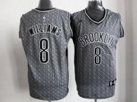Brooklyn Nets -8 Deron Williams Grey Static Fashion Stitched NBA Jersey